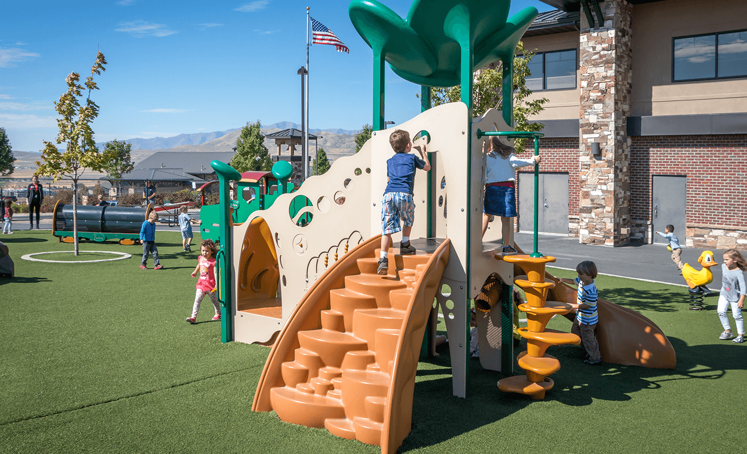 Preschool Playground | Challenger School - Traverse Mountain | Private School In Lehi, Utah