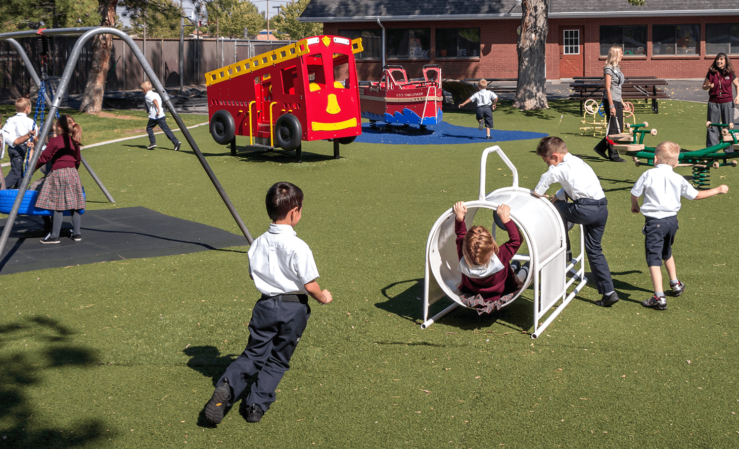 Preschool Playground Fun | Challenger School - West Jordan | Private School In West Jordan, Utah