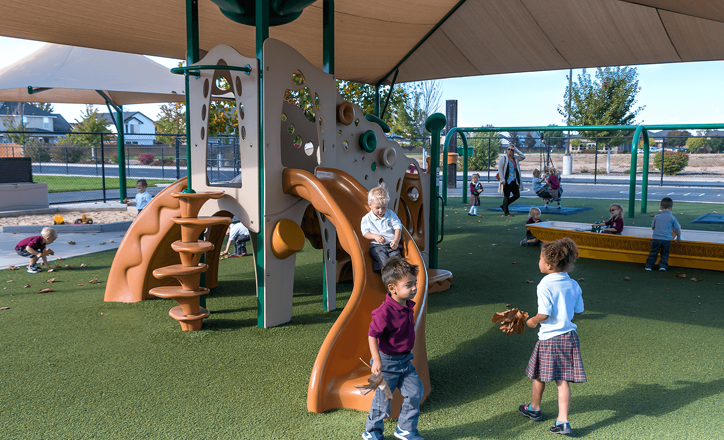 Preschool Playground Fun | Challenger School - Everest | Private School In Meridian, Idaho