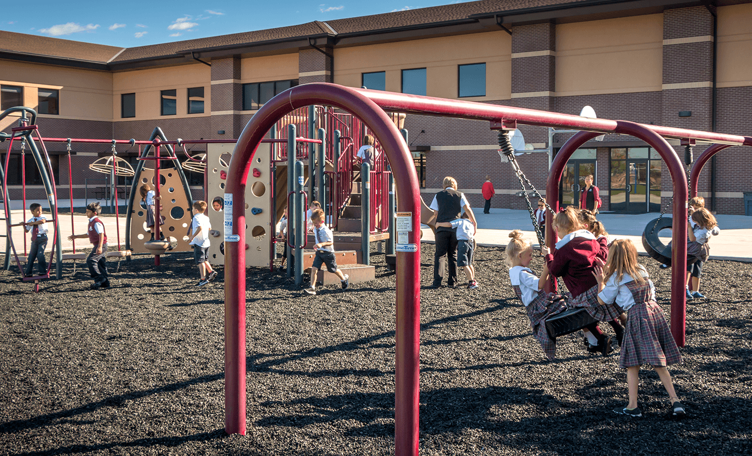 Playground Swing | Challenger School - Everest | Private School In Meridian, Idaho