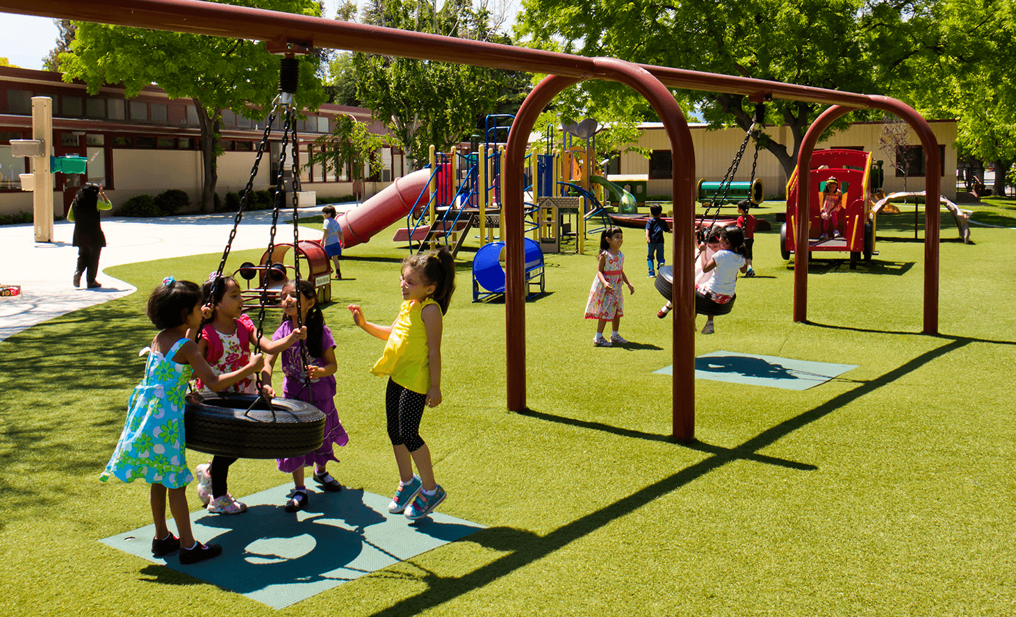 Playground Swing | Challenger School - Strawberry Park | Private School In San Jose, California